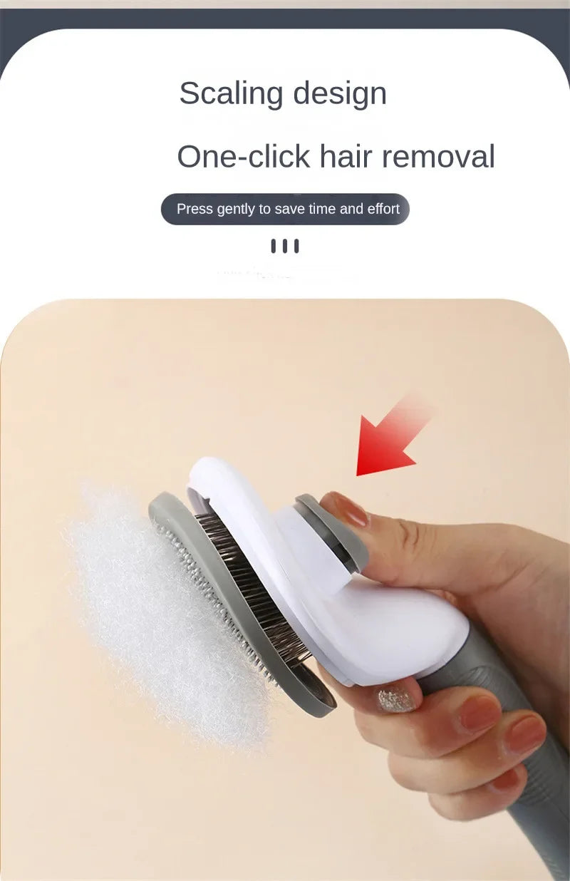 Pet Hair Remover Dog Brush Cat Comb Animal Grooming Tools Dogs Accessories Cat Pet Supplies Stainless Steel Beauty Massage Comb