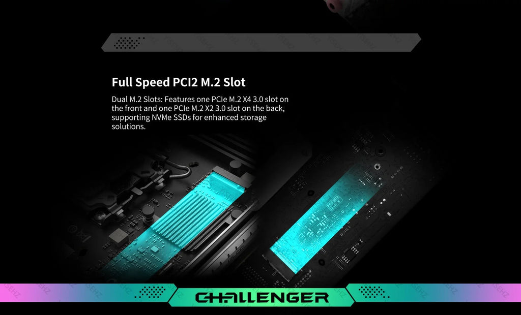 H610 ITX Motherboard Set With Core 12th/13th Gen CPU 2*16GB 32GB 3200Mhz DDR4 Memory Support 2LAN MS-Challenger DIY Kit