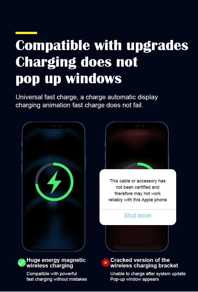 Magnetic Wireless Car Charger Air Vent Clip Phone Holder For Magsafe iPhone17 16 15 14 13 12 Pro Max Fast Car Charging Stand