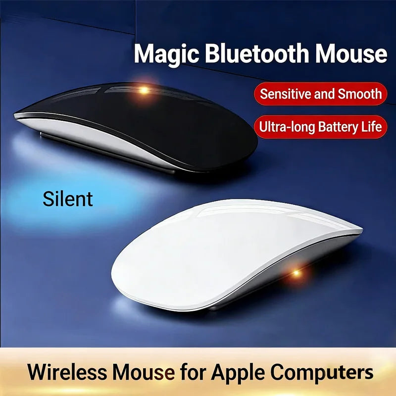Wireless Bluetooth Mouse Multi-Touch Ergonomic Silent Mouse Type-C Charging Portable Laptop Office Gaming Universal Mouse