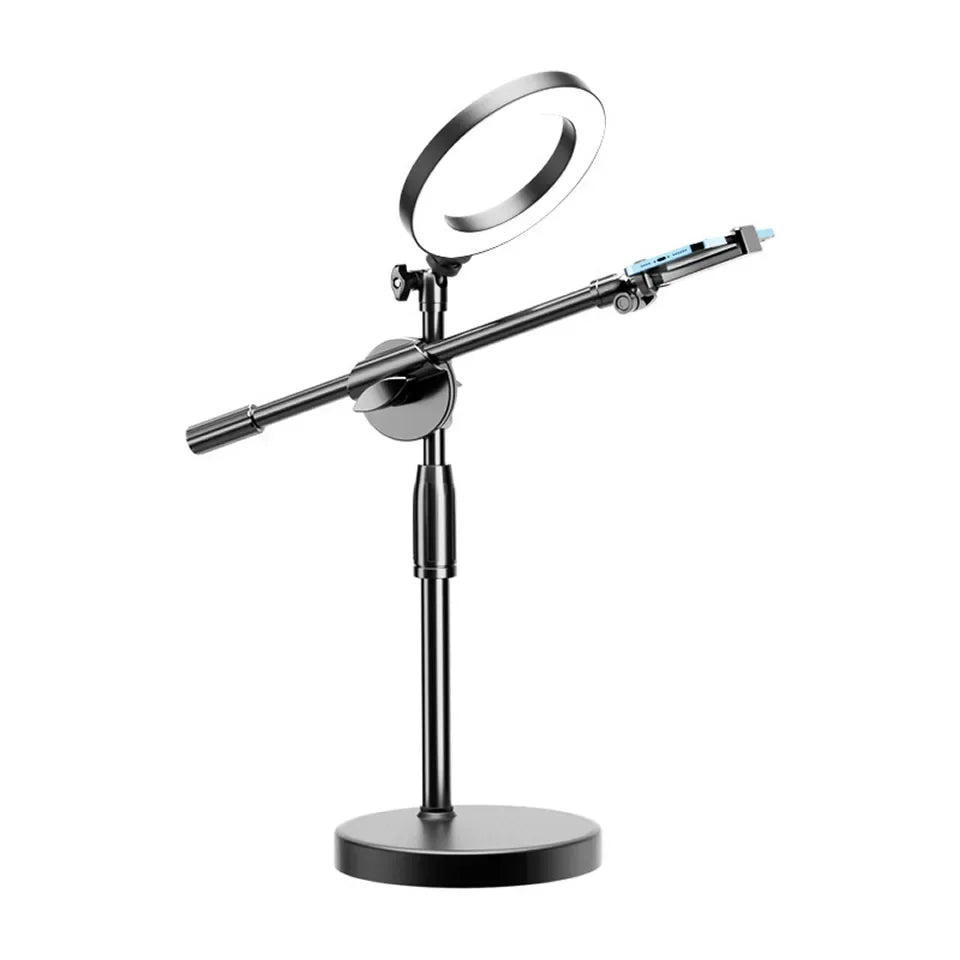 Ring Lamp Desktop Stand Lighting Professional Live Broadcast Fill Light For Nail Art With Tripod LED Ring Light Phone Holder