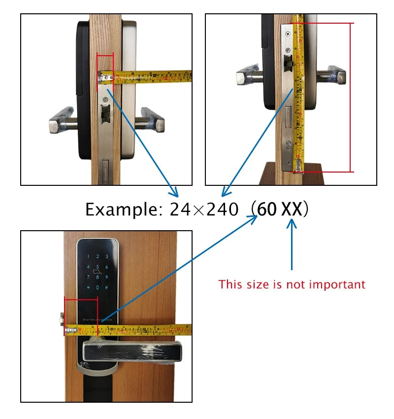 Brazil Tuya Smart Door Lock Portuguese Voice Digital Electronic Lock WIFI APP Fingerprint Password RFID Unlock For Home