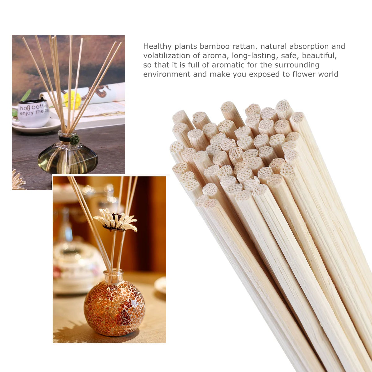 Reed Fragrance Diffuser Replacement Aroma Diffusers Essential Oils Duffuser Stick air freshener Bamboo sticks