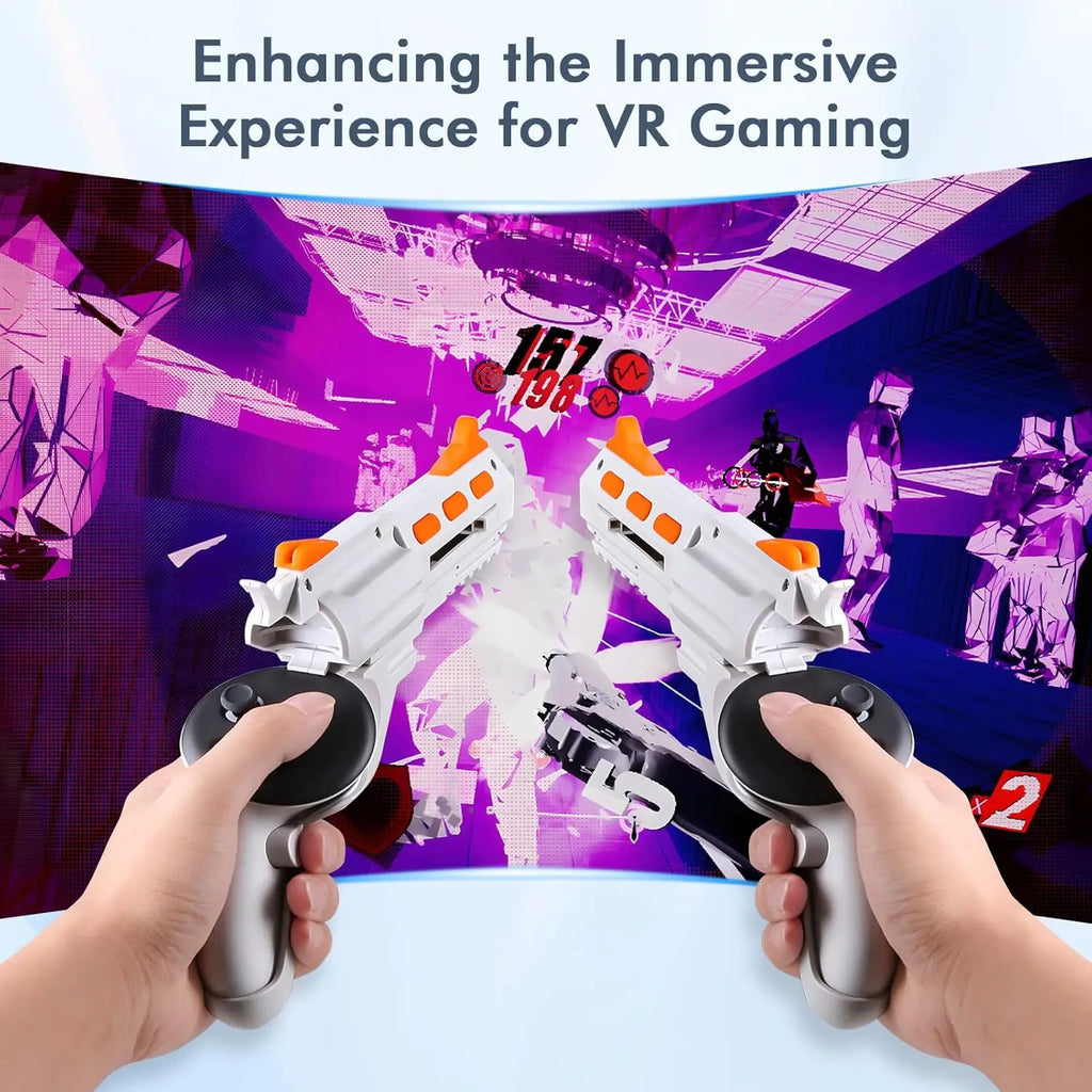 Enhance FPS Game Experience VR Handle Attachment For Meta Quest 2/3/3s, VR Accessories for Quest 2, Gunstock Grip For Quest 3/3s
