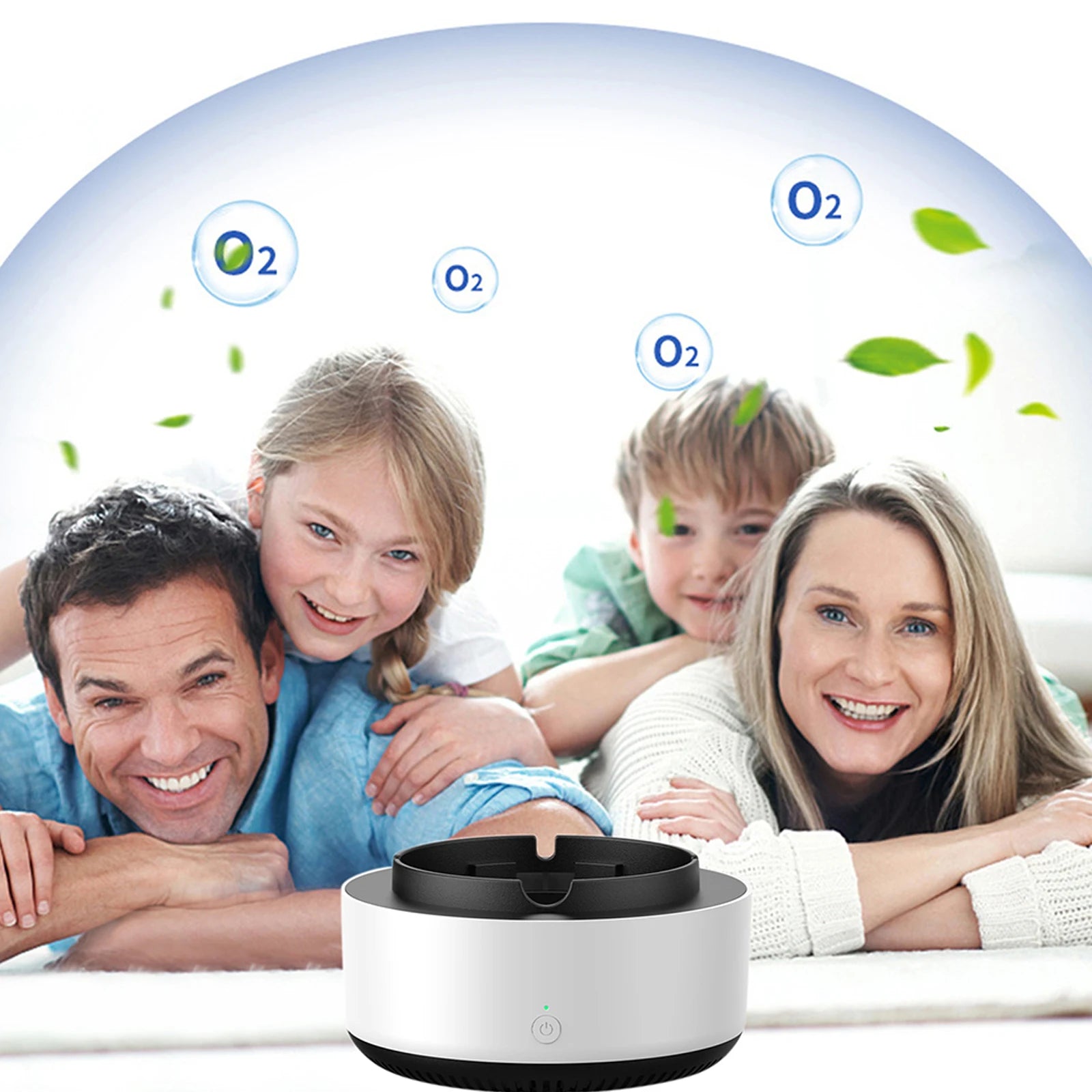 Ashtray Electronic Purifier Multipurpose Portable Anion Air Purifier Smokeless Filtering Second-Hand Smoke for Home Car Office