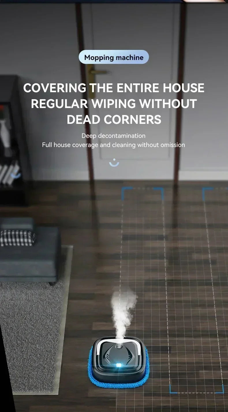 Smart Robotic Vacuum Cleaner 2000Pa Strong Suction Auto Mopping Wireless App Control Auto-Charging for Pet Hair Hard Floor