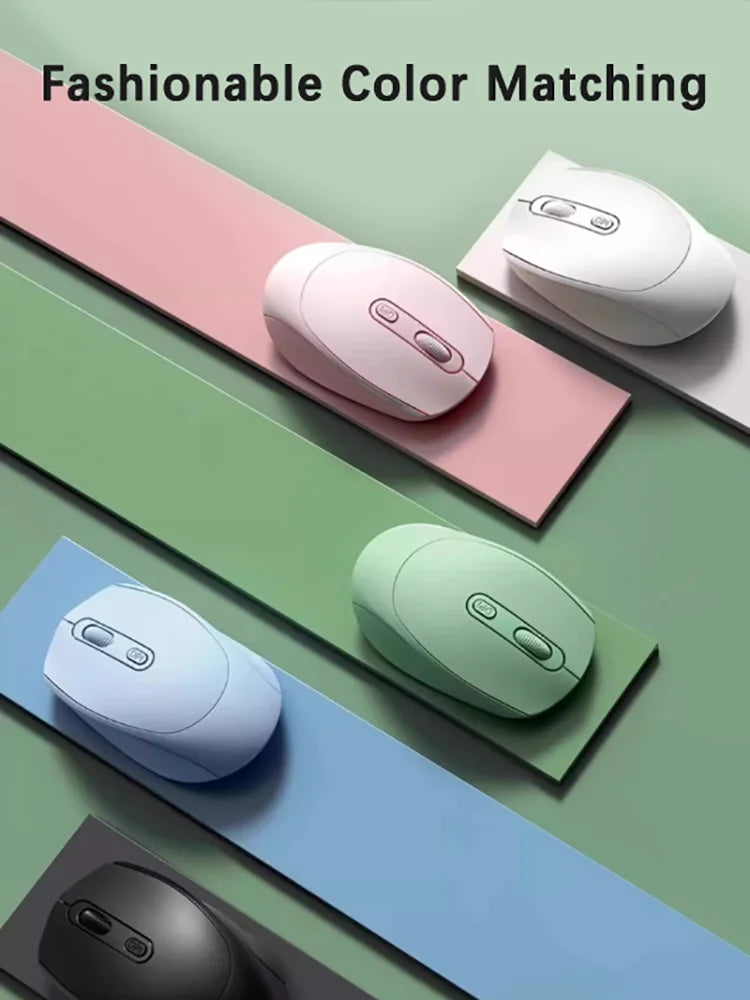 Wireless Gaming Mouse 2.4G Bluetooth 5.2 Rechargeable RGB 1600DPI Optical Mouse for PC Laptop Computer