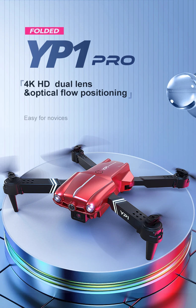 2026 New YP1 Camera Drone with Mobile App Control HD Aerial Photography 360° Adjustable Camera Stable Optical Flow
