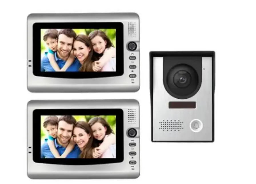 7”Smart Video Wired Video Door Phone System Visual Intercom Doorbell Indoor Monitor and Outdoor Camera support Unlock Infrared