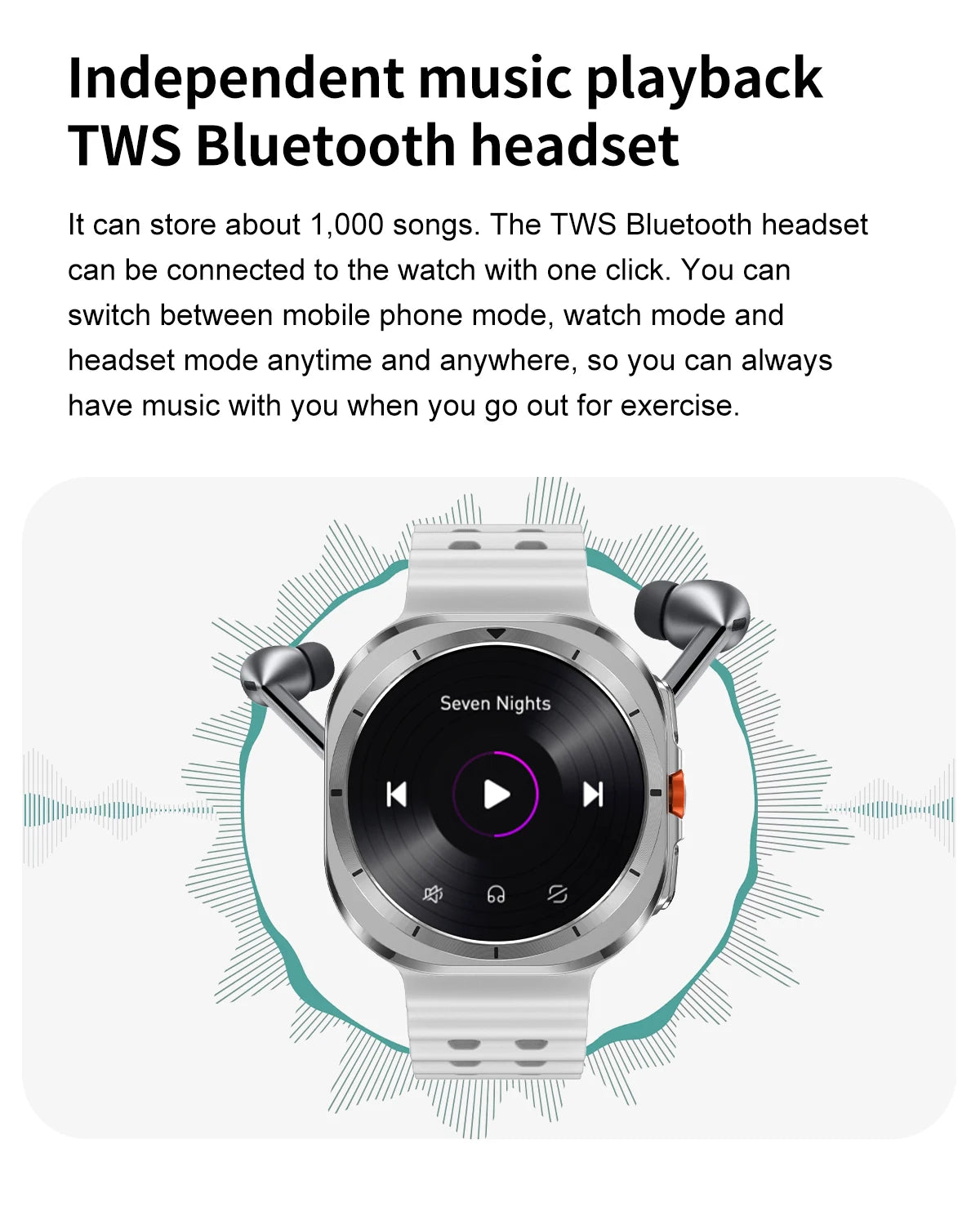 Smart Watch 7Ultra for Men ChatGPT Compass NFC 360*360 AMOLED Screen Heart Rate Monitor Bluetooth Call IP68 Waterproof Smartwat