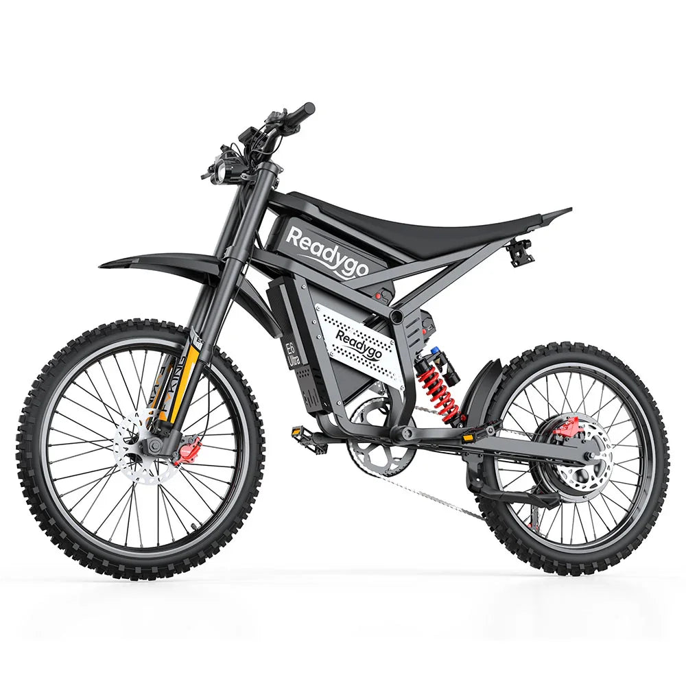 Readygo E6 Ultra Adult Off-Road Ebike 3000W Brushless Motor 60V 30AH Lithium Battery Electric Bicycle 85Km/h