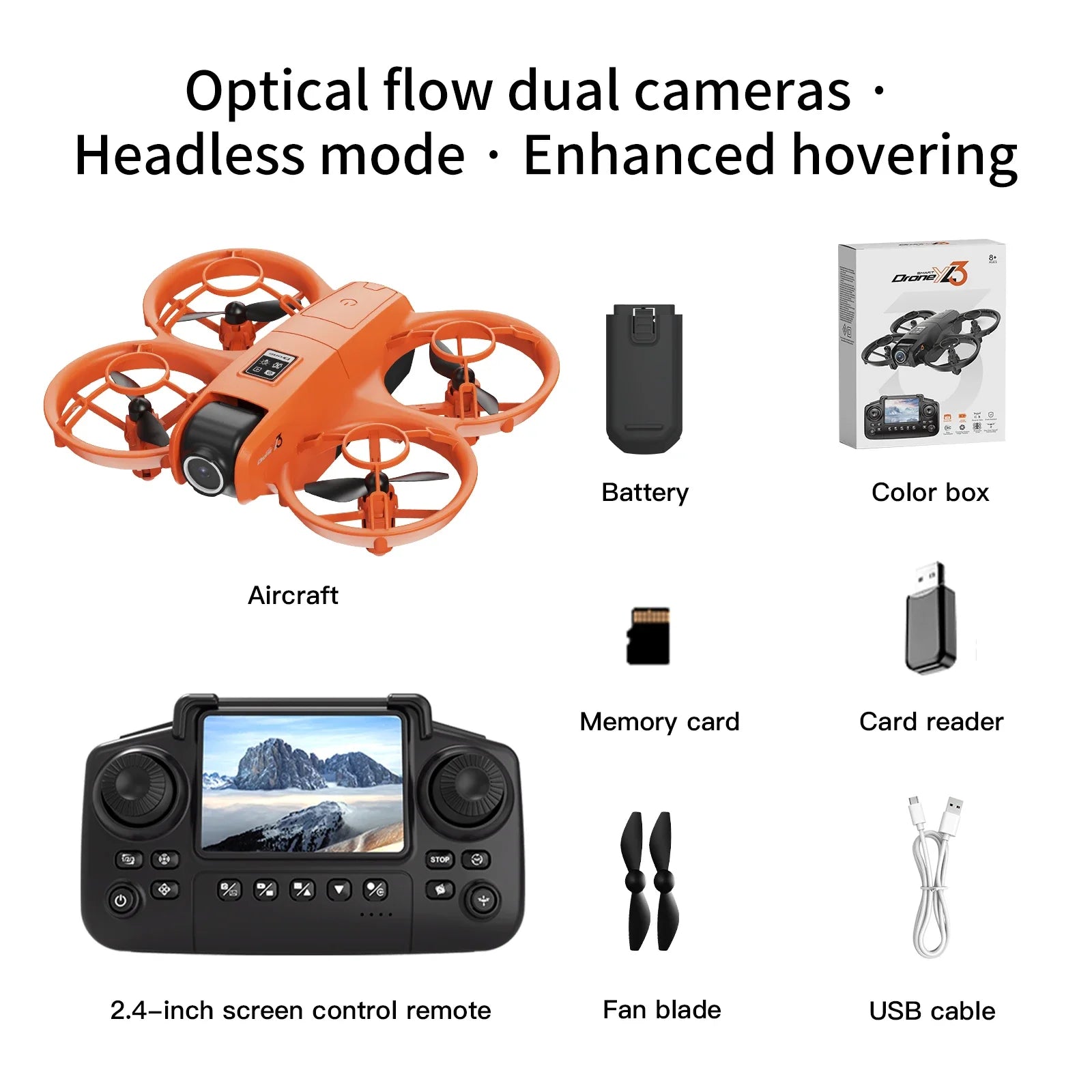 Lenovo Dual Camera Drone YL3 Aerial Photography Aircraft 5G WIFI Brushless Motor Remote Control Optical Flow Hover Aircraft Gift
