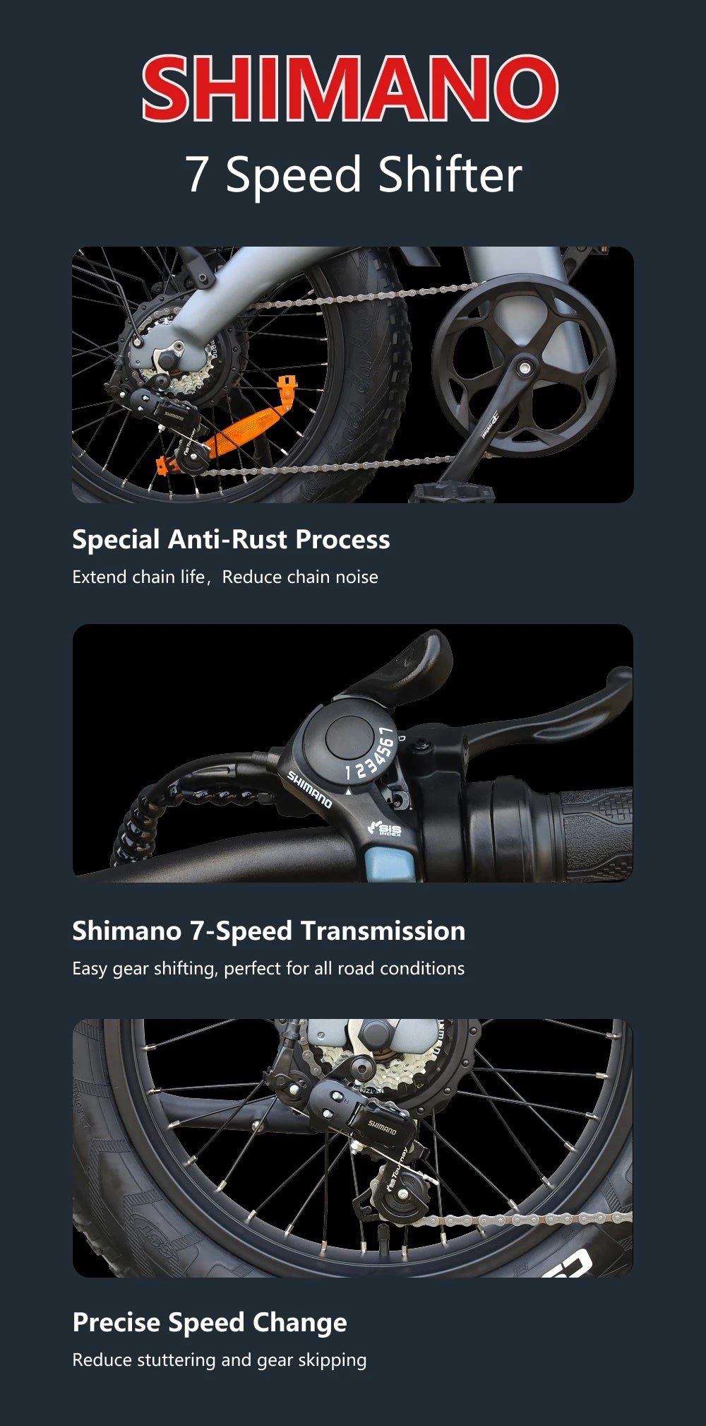 HUANCI Q3 Mountain electric bike 2000W 57KM/H electric dirt bike 48V 20AH Electric bicycle Ebike 20Inch fat tire Off-Road e bike