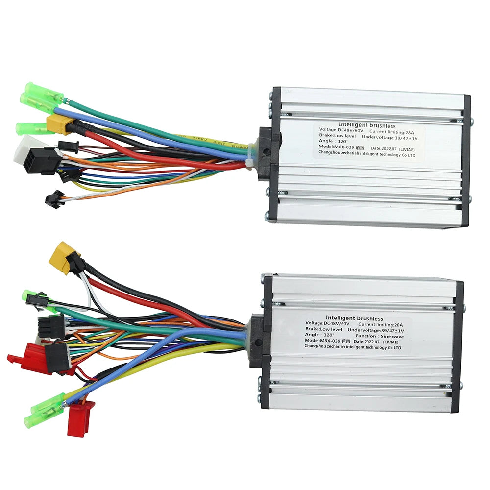 Electric Scooter Single Drive 48V 23A Dual Drive 48V-60V 28A Only Brushless Controller With Key LCD Display Accelerator