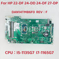 M05272-601 M05272-001 M05273-601 For HP 22-DF 24-DD 24-DF 27-DP Motherboard CPU: I5-1135G7 I7-1165G7 DAN14TMB6F0 100% Test OK