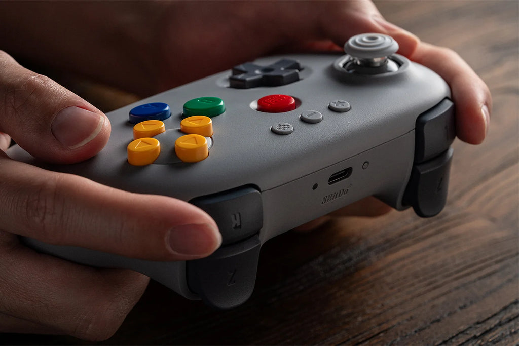 8BitDo N64 Bluetooth Controller with Hall Effect Joysticks for Analogue 3D, Switch, Switch 2, Windows, Android Game Accessories