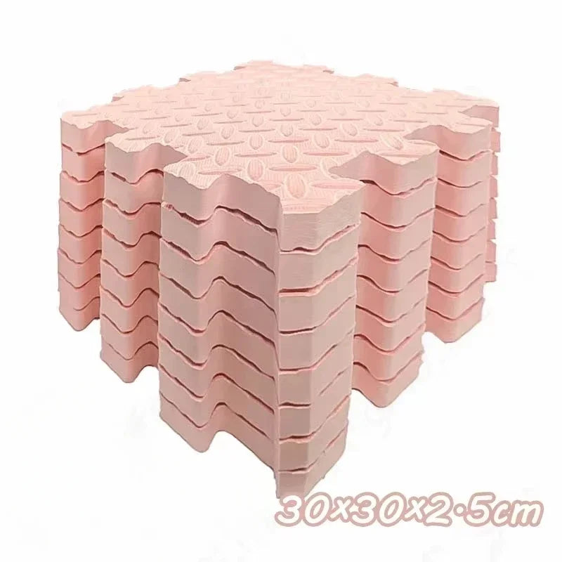 6Pcs 2.5cm Thickened Fitness Mat Non-slip Fall-proof Reusable Yoga Rug Helps Train for Play Home Gym Living Room Anti-Slip Mat