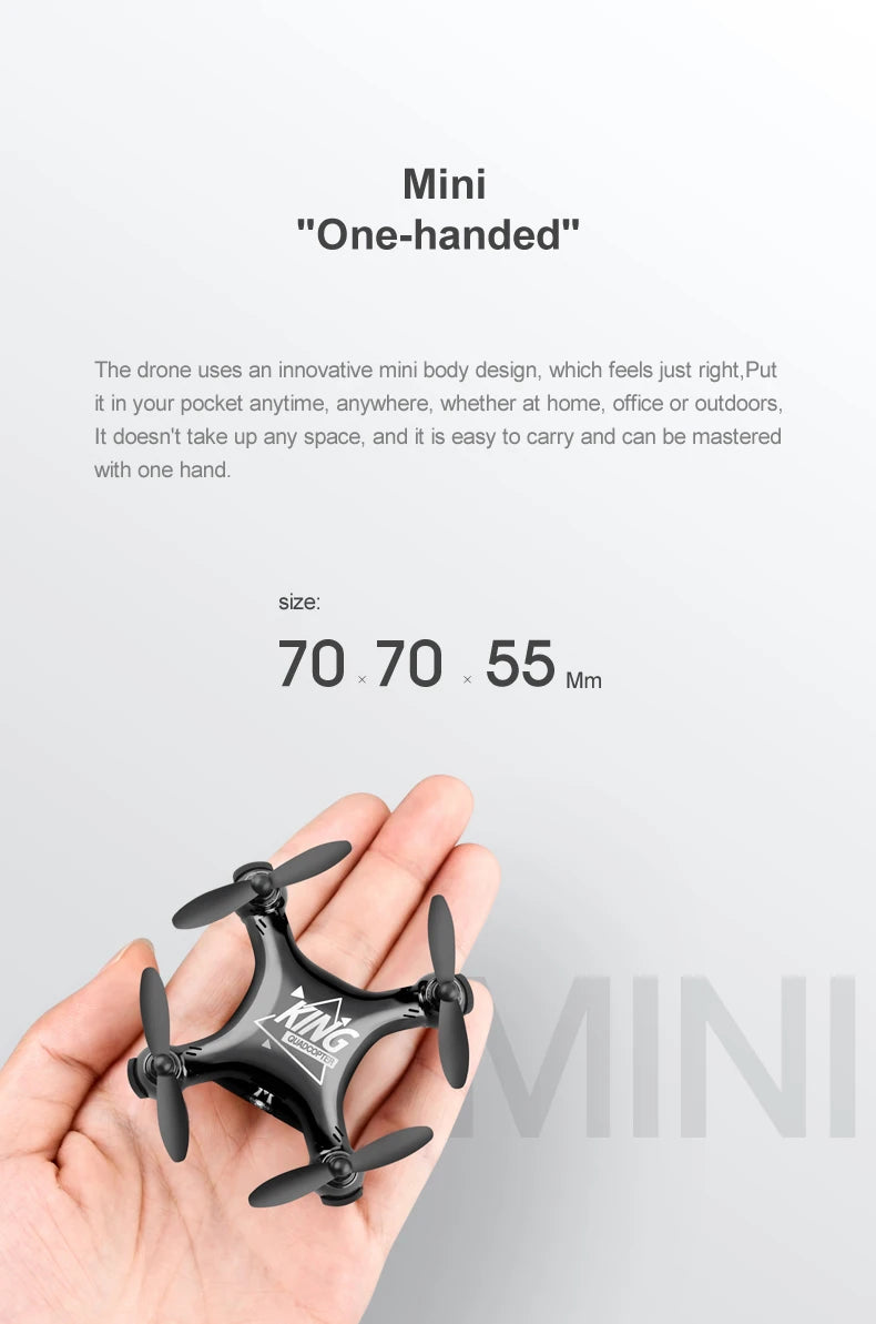Newest Mini Drone Movie Quality Photography Remote Control Aircraft Aircraft Helicopter Kid Children's Toy Gift