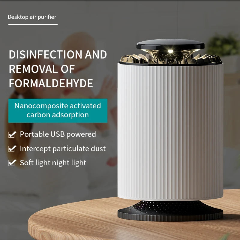 New Air Purifier For Removing Second-hand Smoke Mother And Baby Grade Pet Air Purifier Small Appliances Activated Carbon Filter