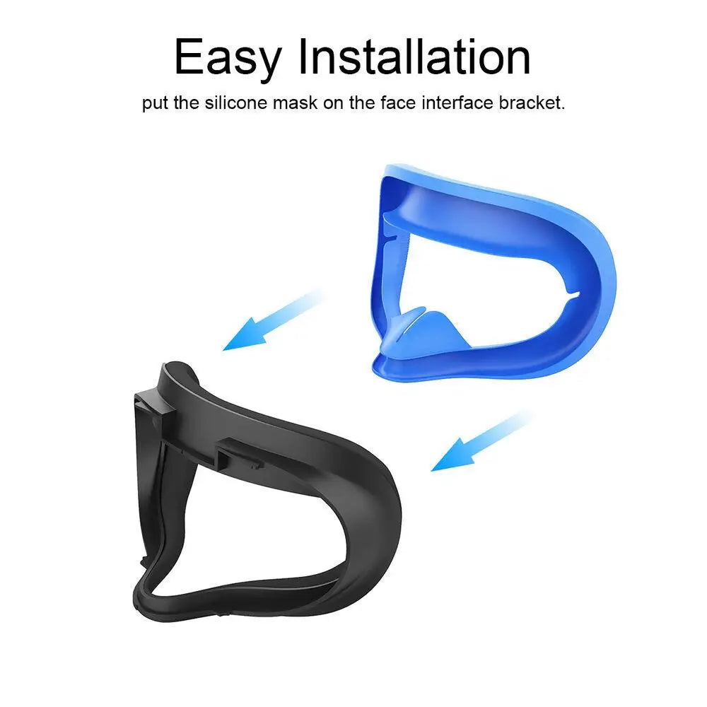 VR Headset Face Silicone Cover Cushion Soft Pads For Oculus Quest 2 VR Accessories