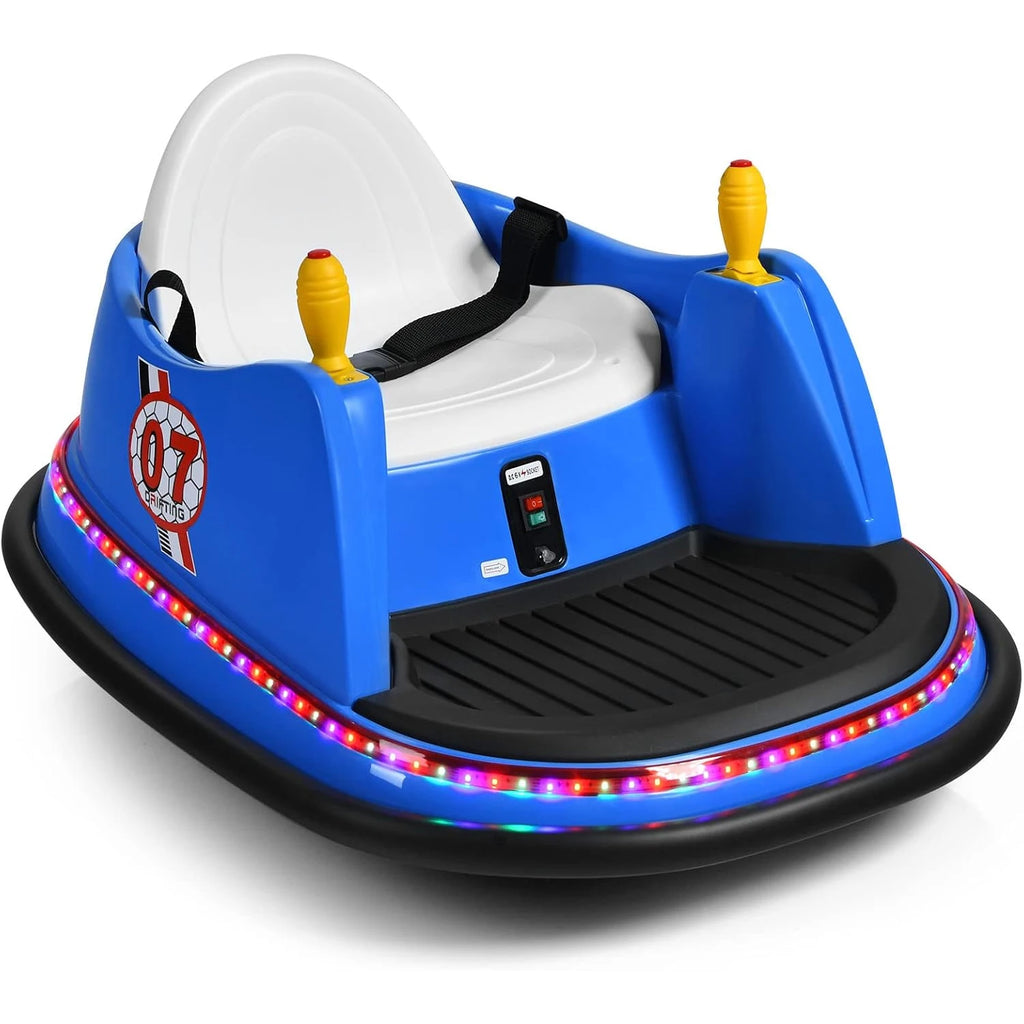 6V Ride-On Car Scooter with Colourful Lights and Music, 360 Degree Rotation, Bumper Car