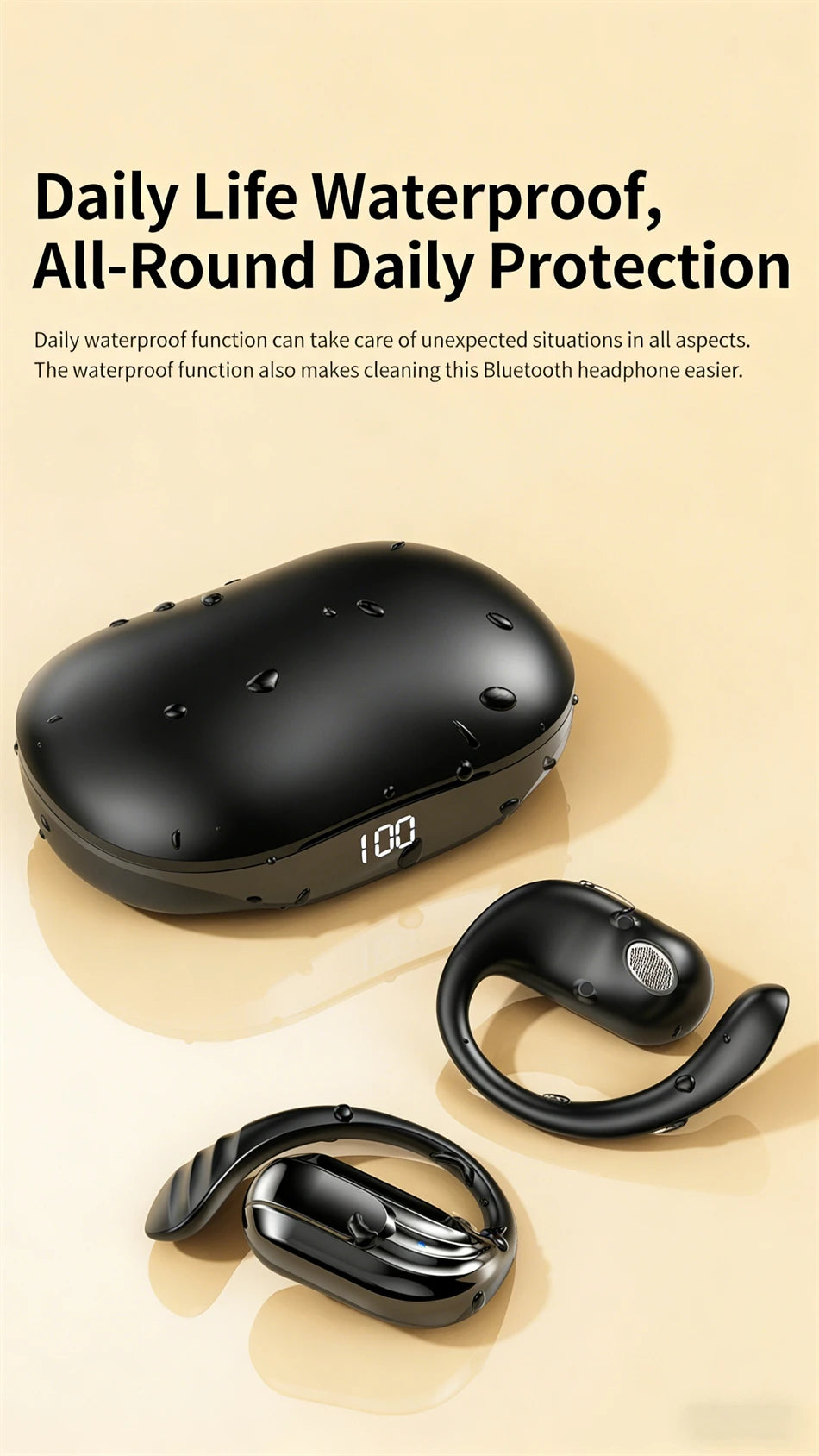 2026New Gaming Earphones Bluetooth 5.3 Sport Headset Dual Mode HD Call Noise Reduction Earbuds with Mic Music Earphones