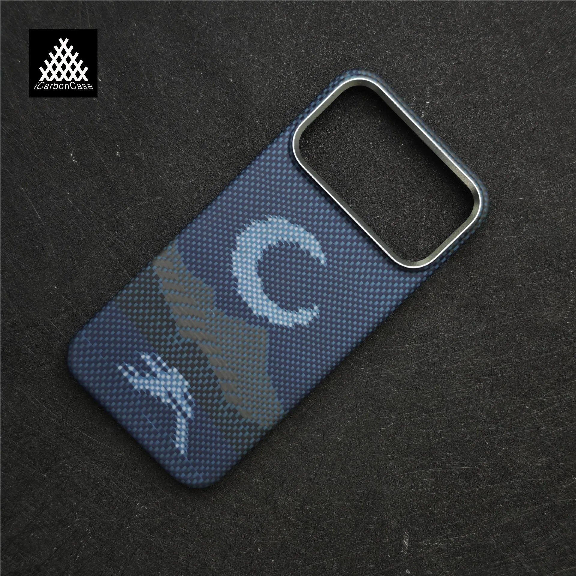 For iPhone 17 Pro Max 17 Air with Magsafe Magnetic Wireless Charging Real Kevlar Aramid Carbon Fiber Ultra thin Protective Case