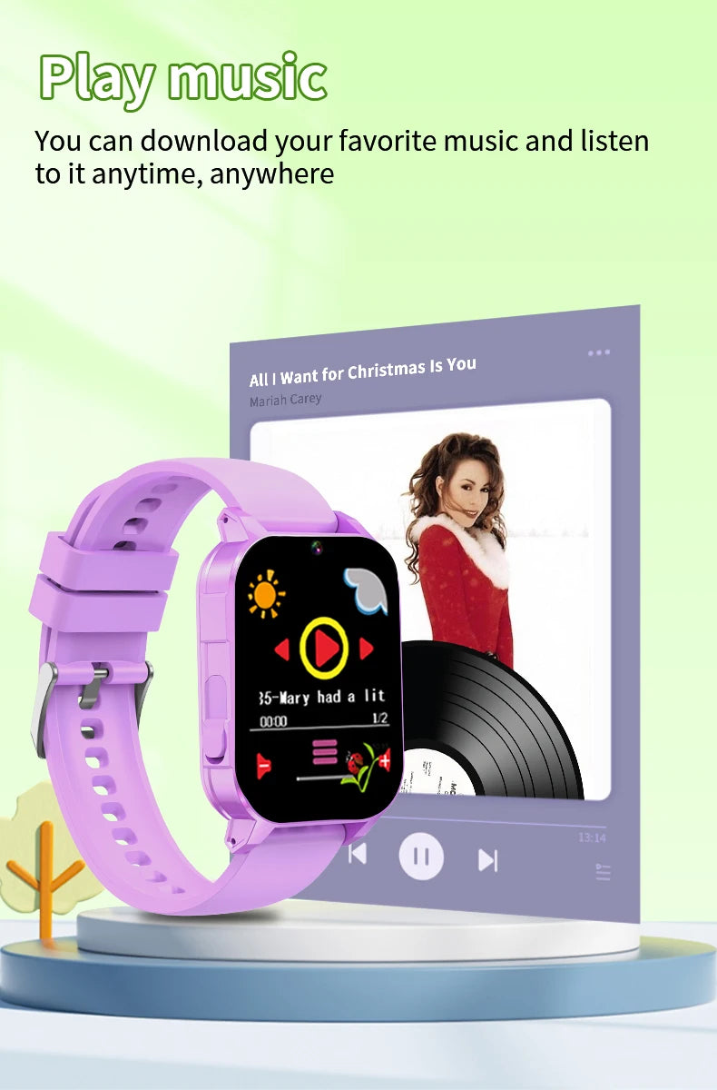 Smart Watch for Kids Puzzle Games HD Touch Screen Camera Music Player Pedometer Alarm Clock Calculator Flashlight Kids Watches