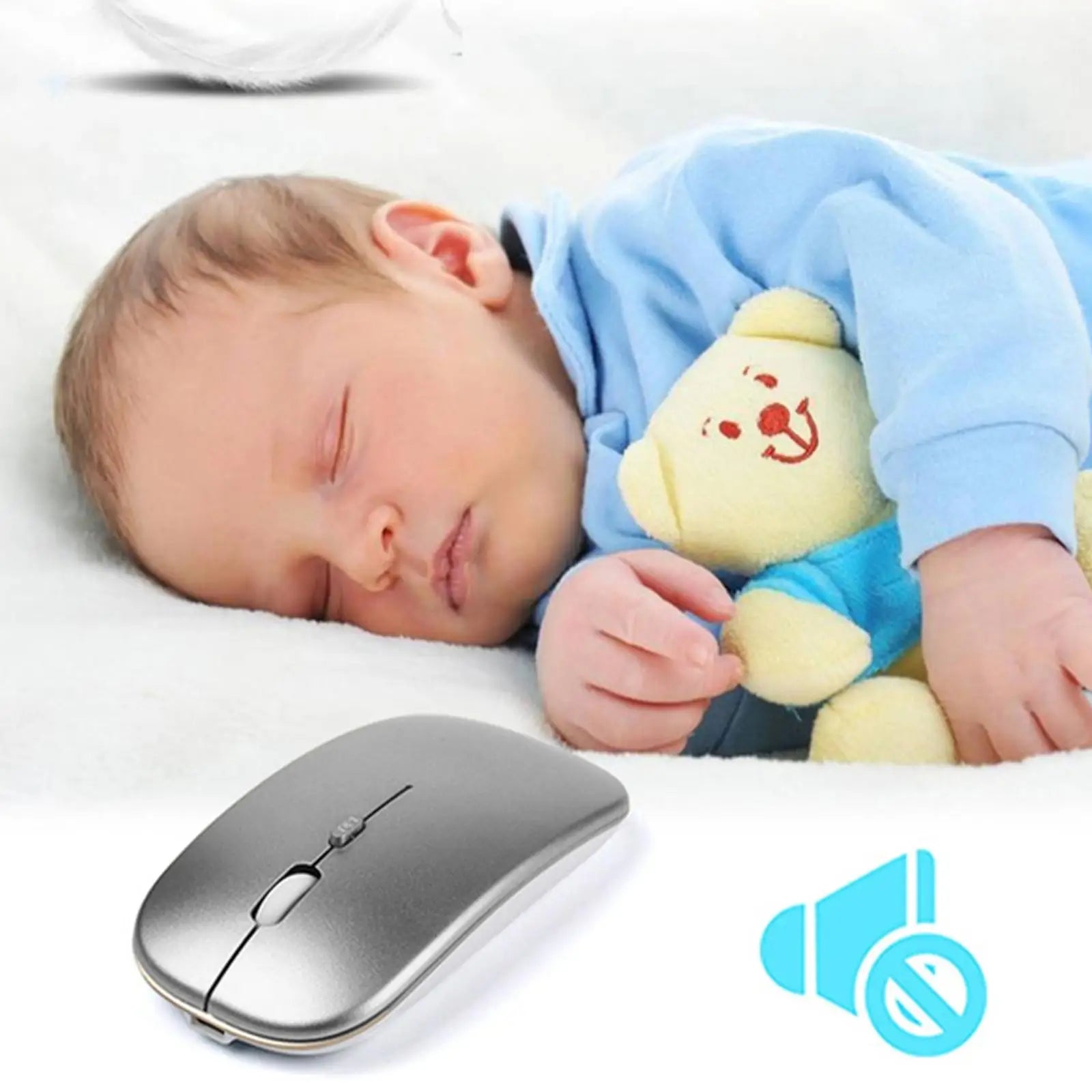 Wireless Mouse Bluetooth 5.0 Mouse Wireless Computer Silent Mice No Usb Adopter Ergonomic Mouse Optical Mice For Pc I V3r9