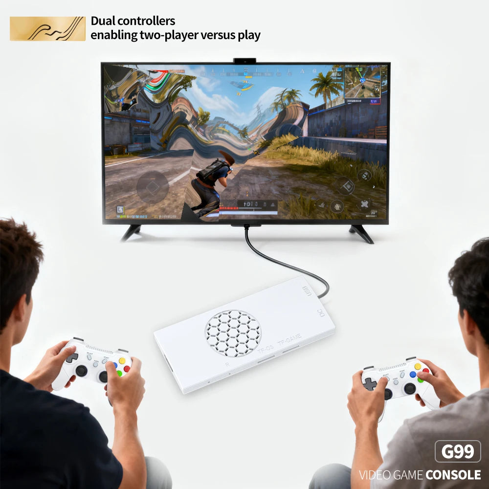 8-Core Processor Game Console G99 for P1/P2/FC(Over 35 Emulators) with 4K HD Display,2.2GHz Frequency & Multi-Language Support
