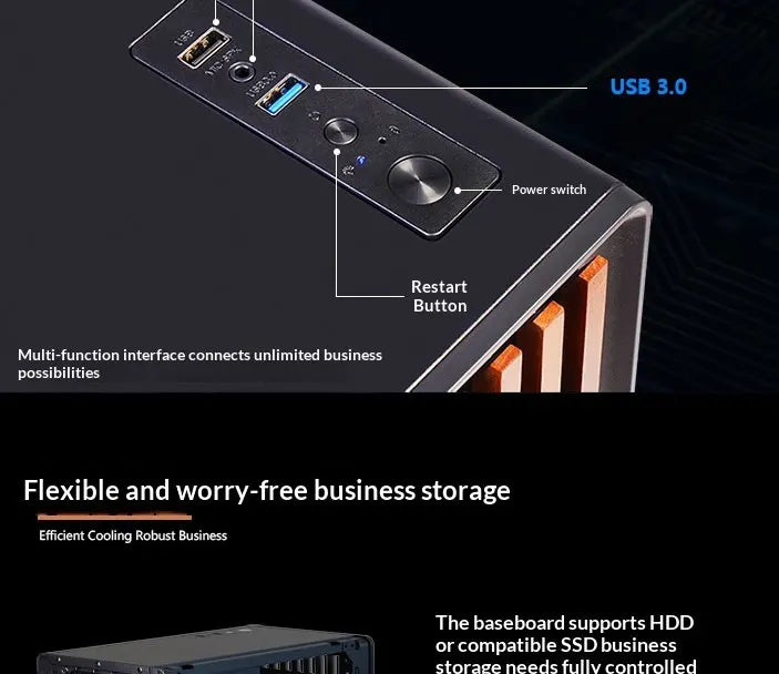 WJCOOLMAN Craftsman Series Home-type Desktop computer with small chassis Supports M-ATX motherboard