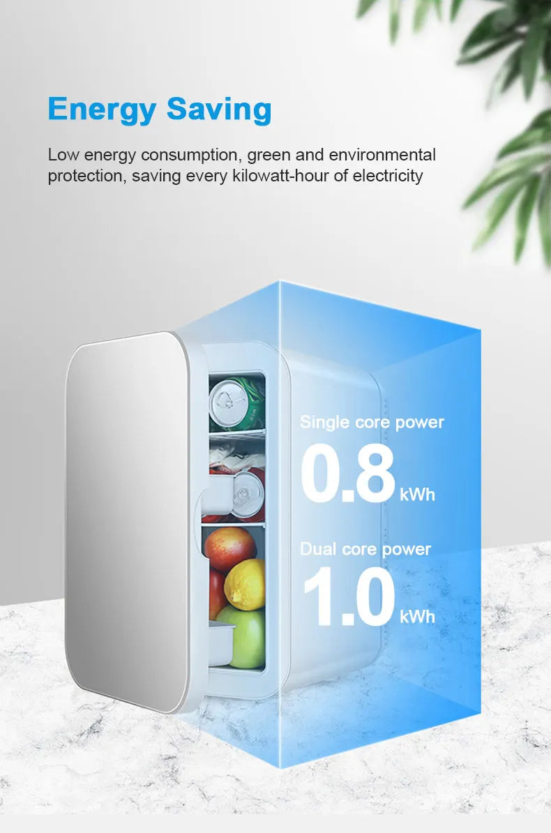 12V/220V Mini Fridge Refrigerator Beauty Cooler Warmer Refrigerators Constant Temperature Skincare Preservation for HOME CAR