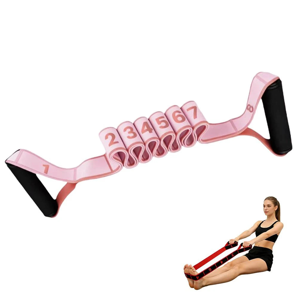 Yoga Stretch Resistance Bands Dance Resistance Band Digital Elasticity Adult High Elasticity Multi-Segment Belt Fitness Products