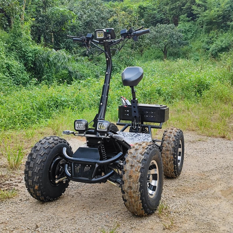 Travel Electric Scooter 60v 60ah 21 inch 10000W 4 Wheel Folding Adult All Terrain Vehicle Quad Wheel Scooter 4x4 All Terrain