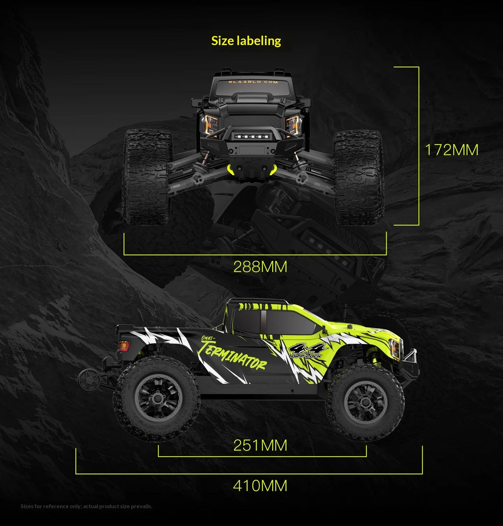 V2 Omni Terminator RC Remote Control Truck 4WD Off Road High Speed Electric Racing Toy Car For Kids Outdoor Adventure Gift