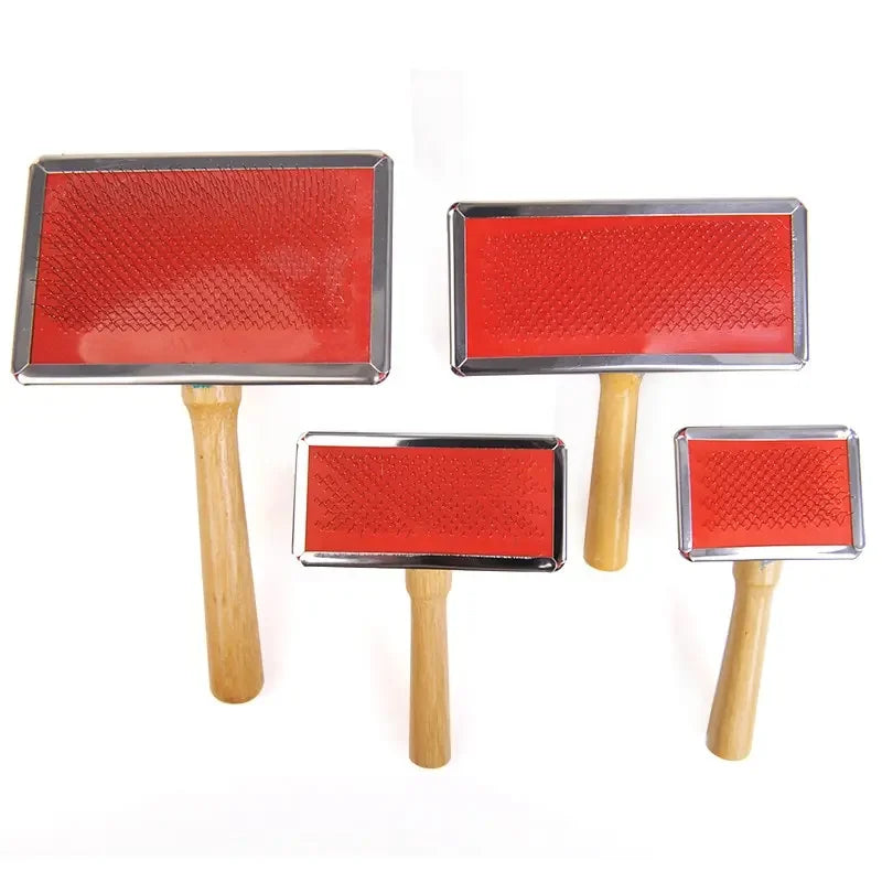 Pet Hair Combing And Shedding Tools, Pet Cleaning Spinning Needles, Cat Grooming Products, Wooden Handle Brushes
