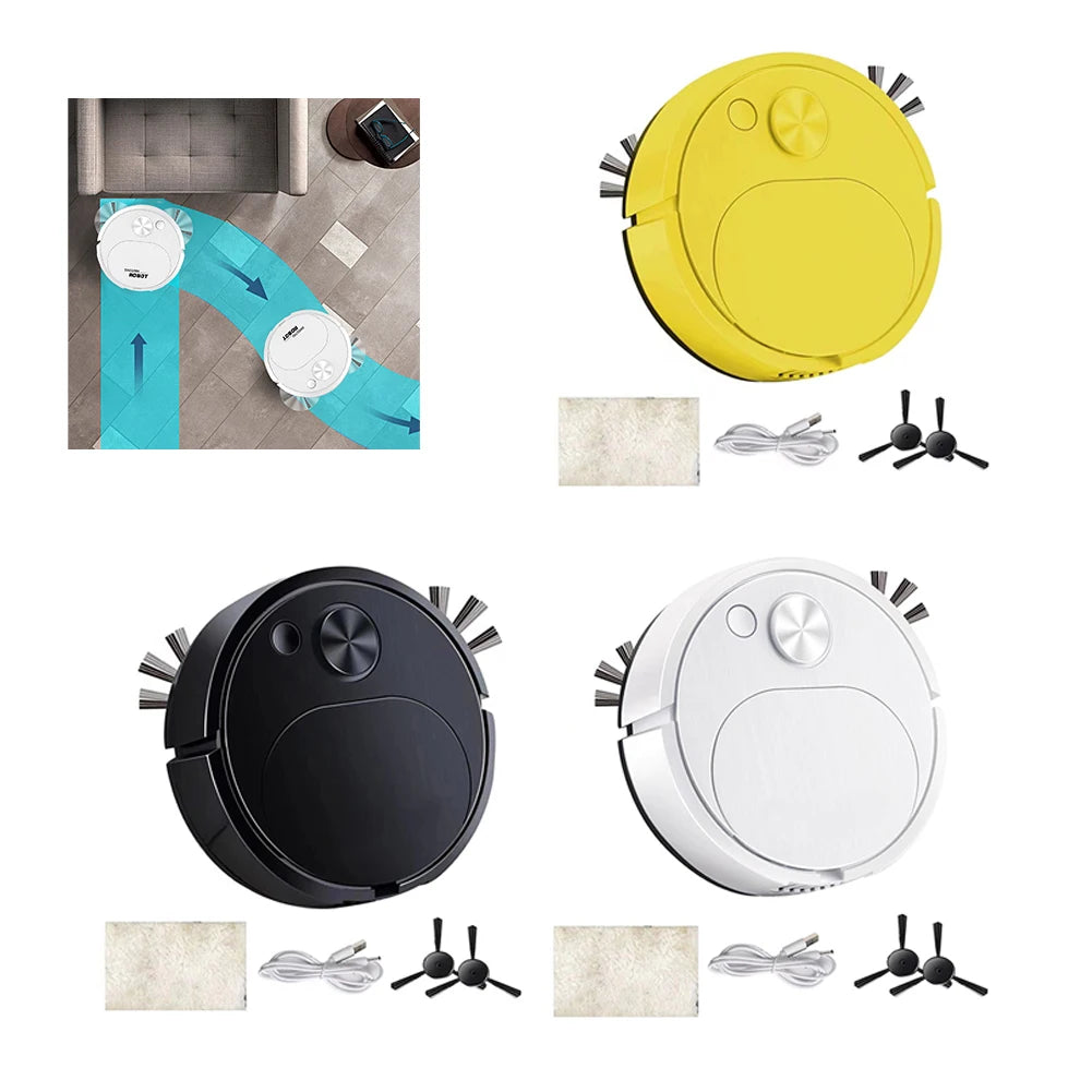 Smart Robotic Vacuum Cleaner with Mop For Ultra Thin Profile Designed for Pet Hair Management Rechargeable Battery for Cleaning