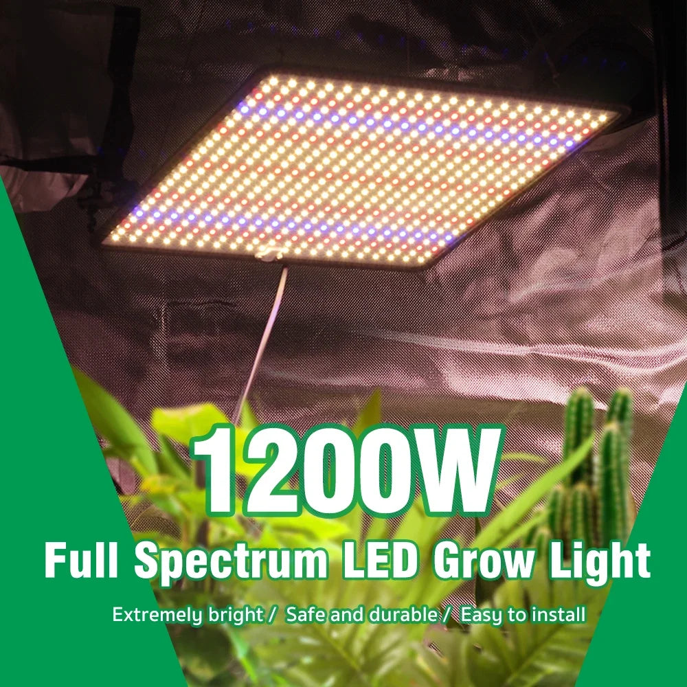 40W LED Grow Light Full Spectrum Phyto Lamp for Indoor Grow Tent Plants Growth AC85-240V Universal Voltage