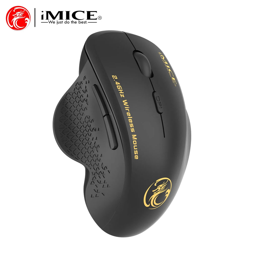 Wireless Mouse 2.4G 1600DPI Portable Gaming and Office Mouse Ergonomic Smart Power Saving for Macbook PC Gamer Laptop Win7/8/10