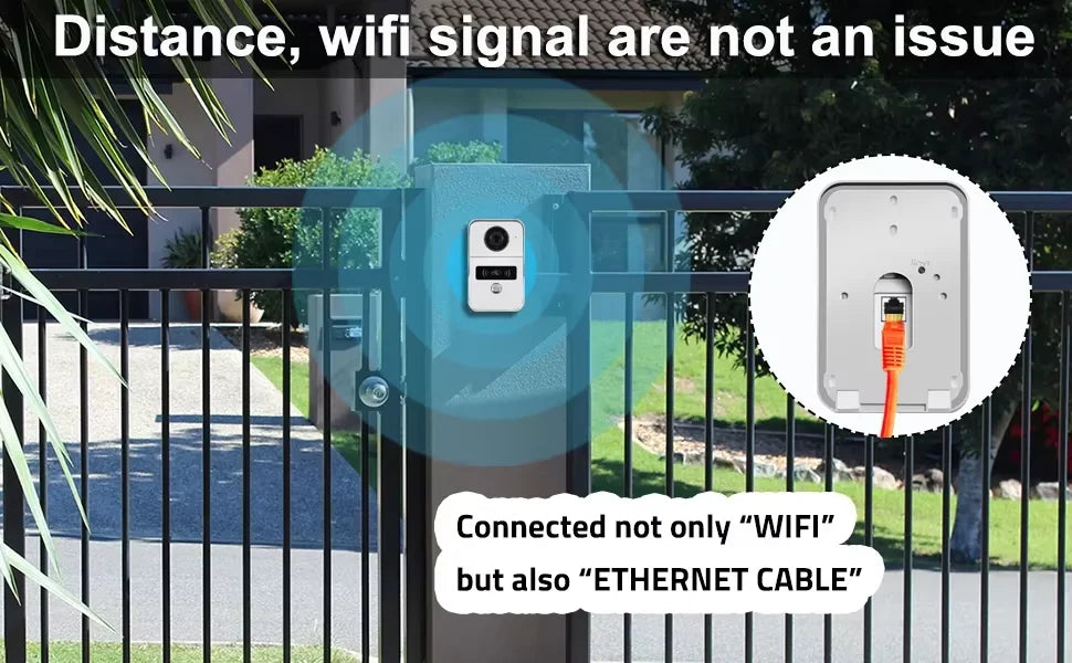 Visual Video Doorbell 2.4G WiFi Tuya Smart Home Outdoor Wireless Intelligent Intercom Night Vision Camera Waterproof Ring Bell