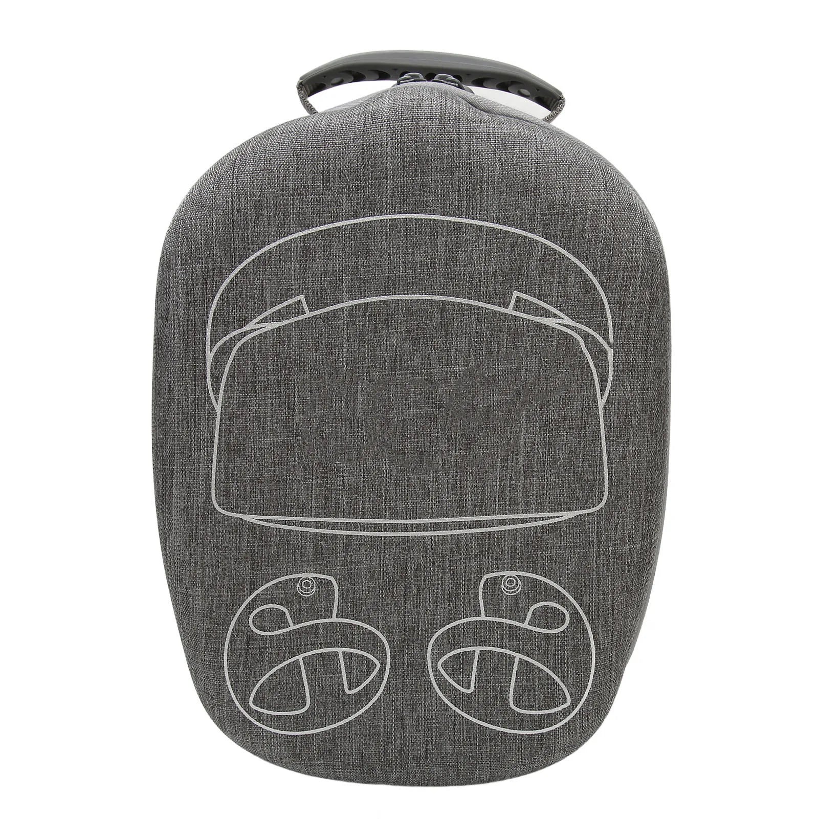 Portable VR Headset Travel Case EVA Gray Anti Fall Portable VR Carrying Case for PS VR2 Headset with Lens Protector Cover Case