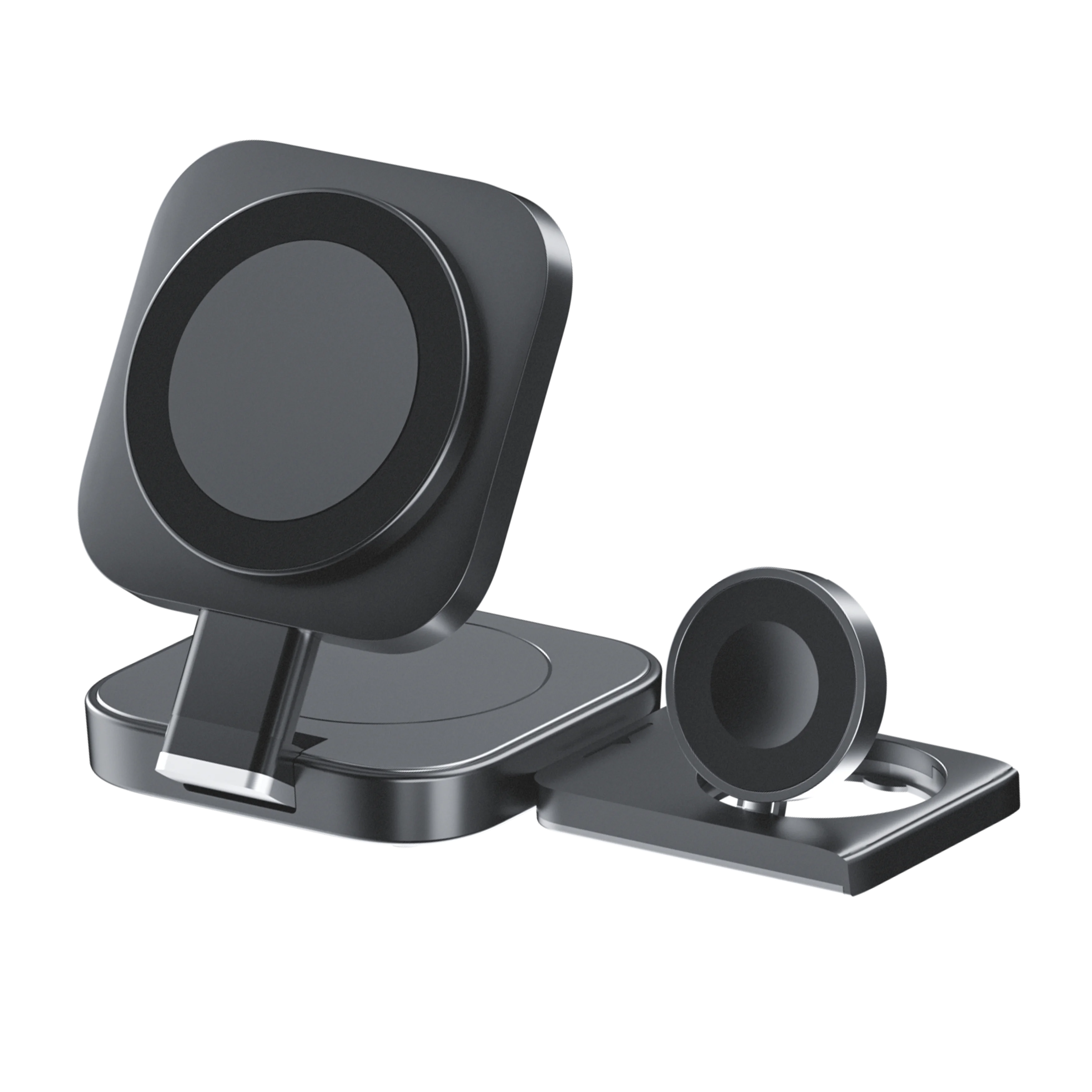 3in1 Magnetic Wireless Charger QI2 Magsafe Folding Wireless Charging Station for iphone 16 pro iWatch AirPods Wireless Charger
