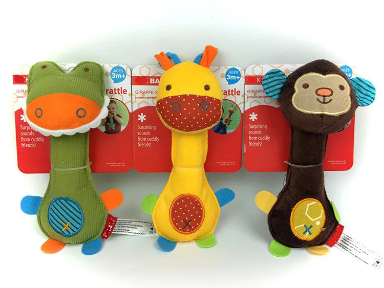 New Party Gifts Dog Toys Pet Puppy Chew Squeaker Squeaky Plush Sound Cartoon Dinosaur/Deer/Monkey Toys Small Pet Gift