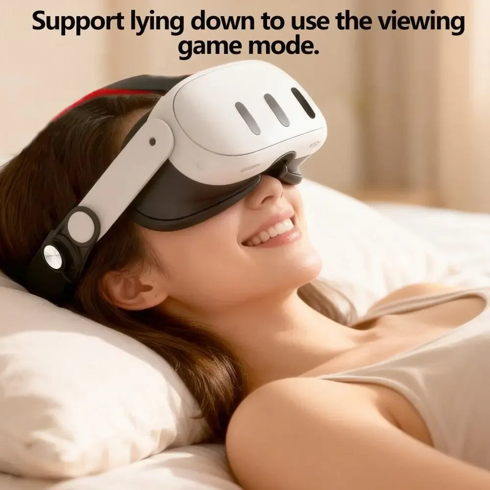 Upgraded Adjustable VR Headbands Breathable Ergonomic Head Strap Durable Soft Silicone VR Accessories for Meta Ques t3/Quest 3S