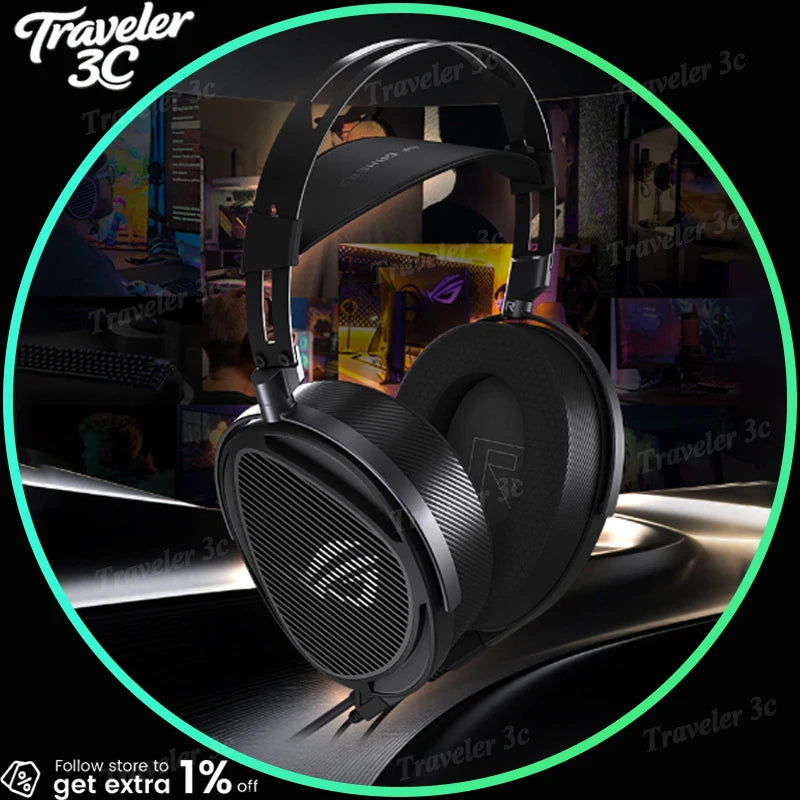 Asus ROG Kithara HIFIMAN Limited Edition Headphones Open Back Over Ear Planar Magnetic Wired Headphones 100mm Diaphragm Unit
