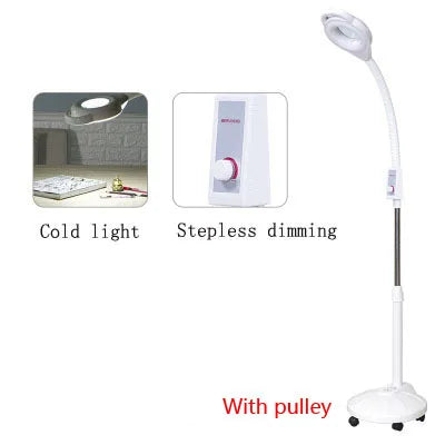 16X LED Lighting Magnifying Glass for Tattoo/Manicure and eyelashes/Skincare Beauty  Round fill light dimmable light