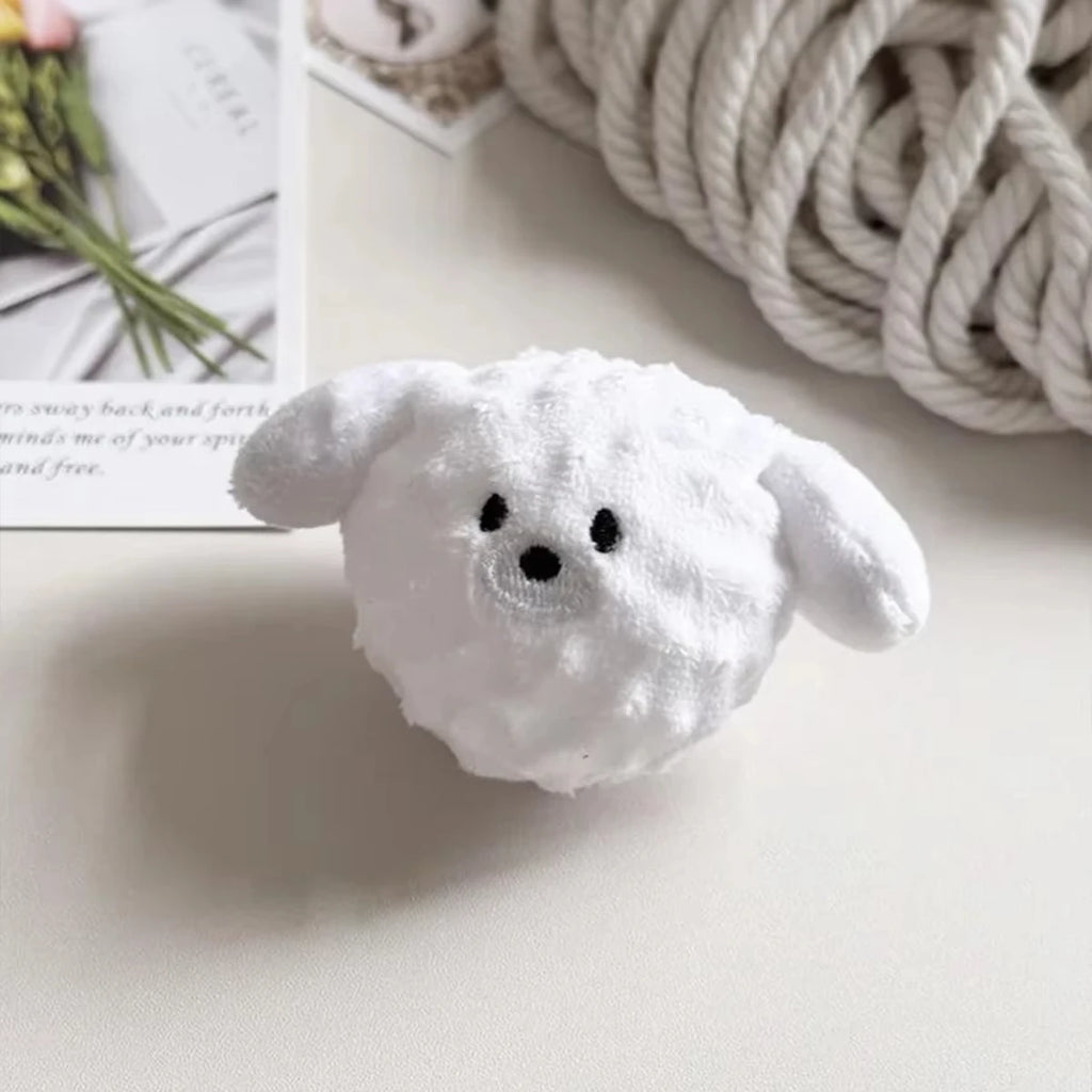 Pet Chew Ball Toys  Spiked Bouncing Puppy Teething Ball with Squeaker Interactive Teeth Cleaning Toy for Small Dogs  Cats Poodle