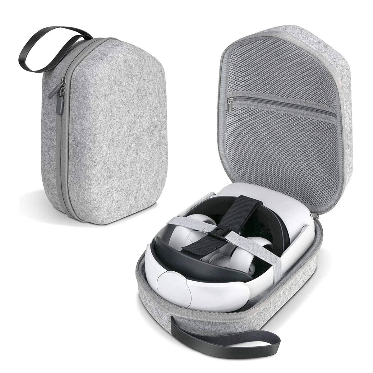 Large Capacity Hard Shell Storage Case Travel Carrying Bag VR Headset Accessories for Oculus Quest 2 VR Headset Touch Controller