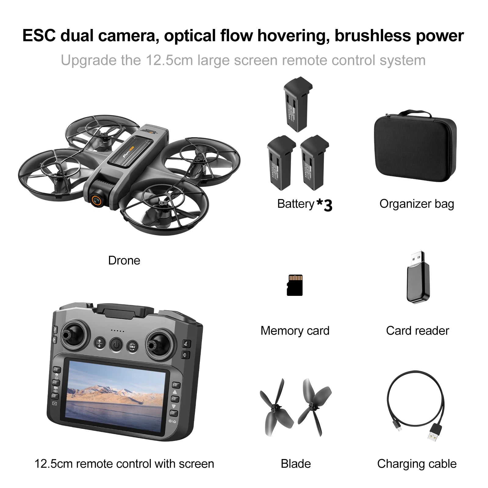 2025 S156 PRO Drone 8K HD Aerial Photography Dual-Camera Dron with Screen Omnidirectional Obstacle Avoidance Drone RC Toy Gift