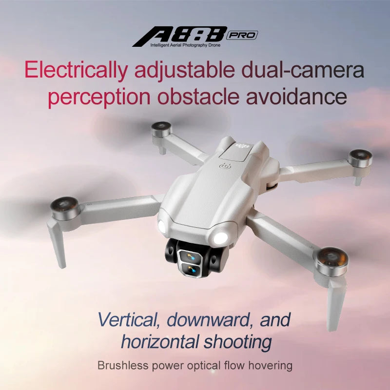 2025 New A888 PRO Drone Profesional 4K HD Cameras brushless motor Aerial Photography Optical flow Foldable Quadcopter Toys